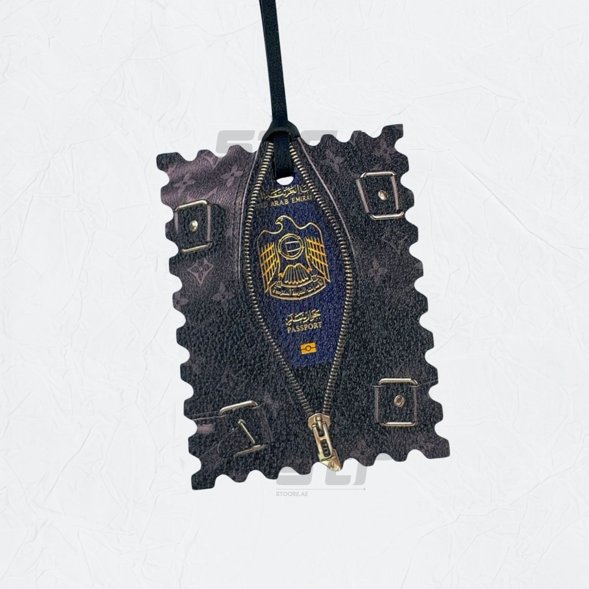 Leather Charm Double Side United Arab Emirates Passport - 3